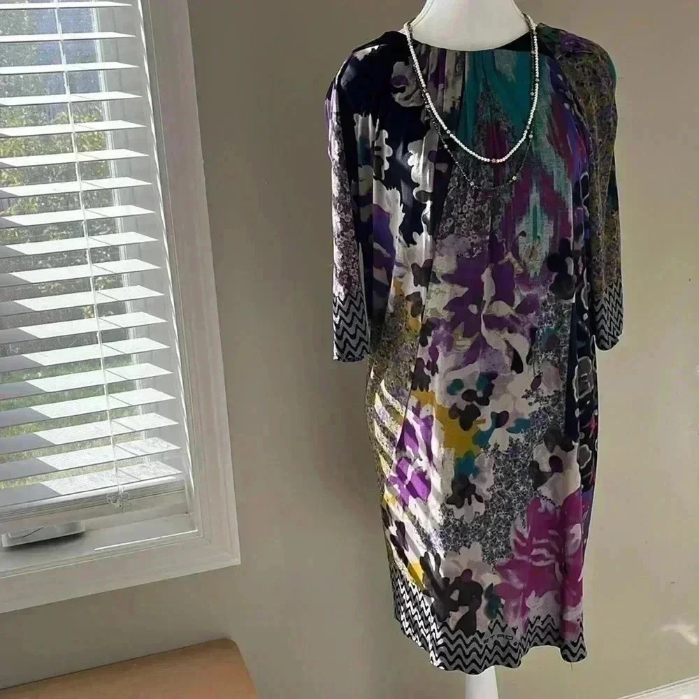[EU 42/US8] ETRO Milano Floral  Print Tunic Dress